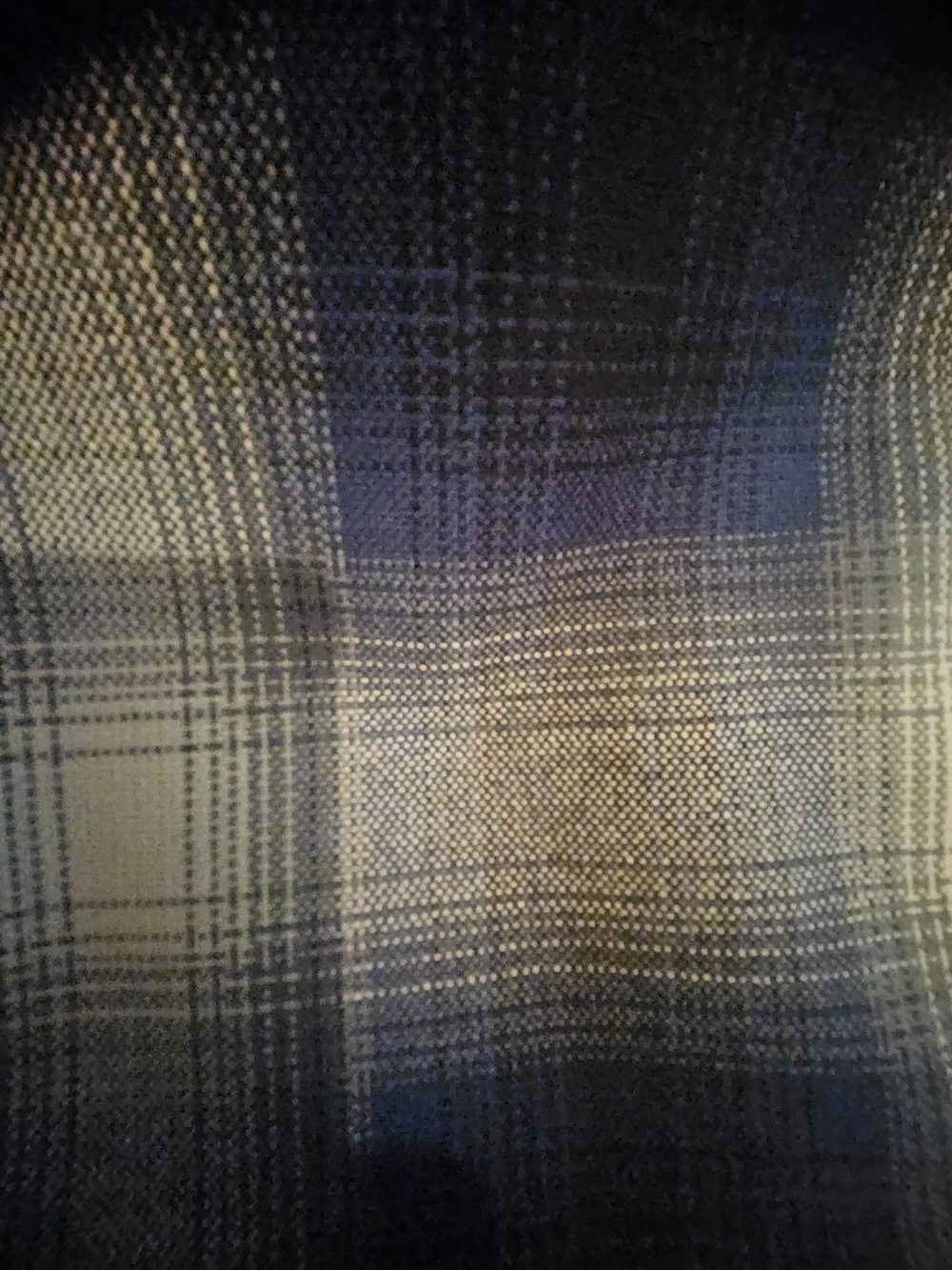 Men's Casual Button-Down Shirt in Blue Plaid